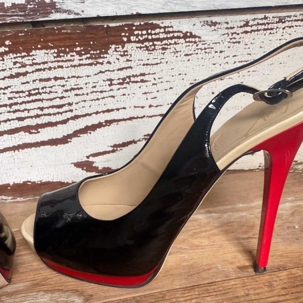 Giuseppi Zanotti Peep Toe Patent Leather Pump 8.5 - Picture 6 of 7